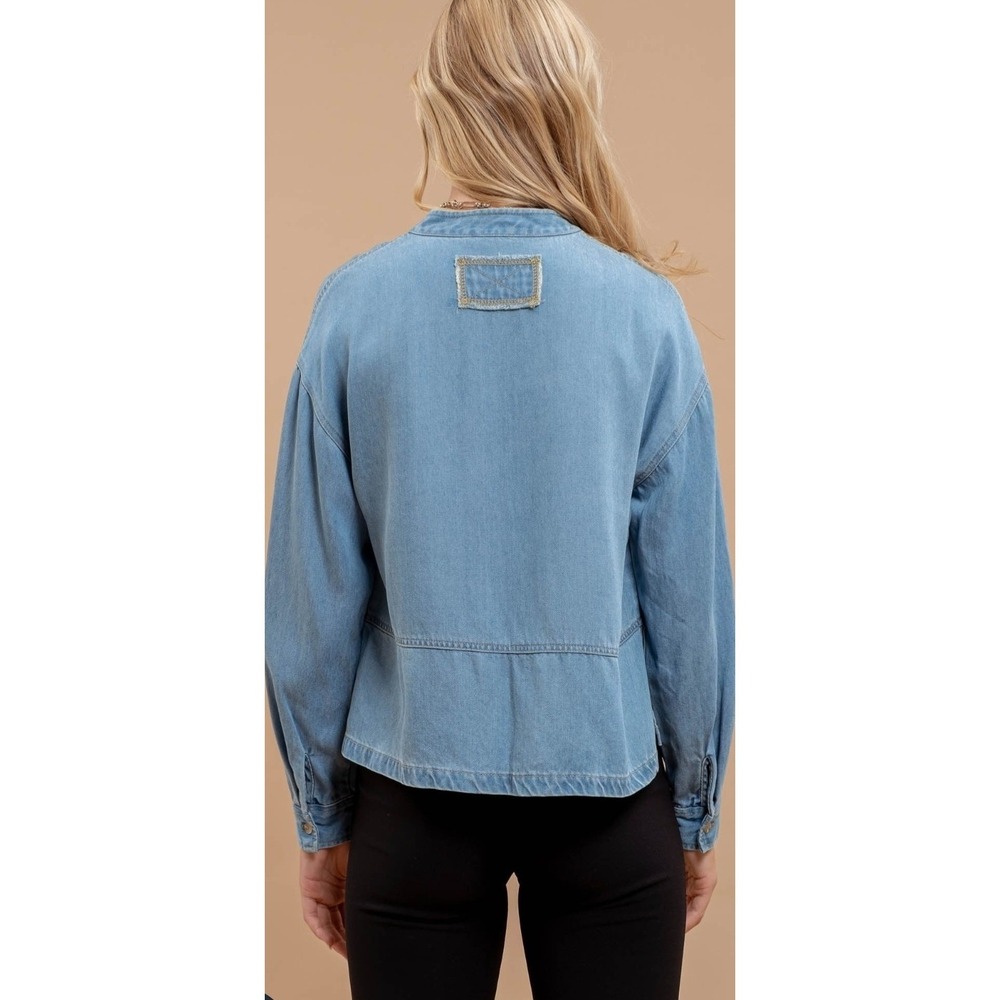 Bobbi Rocco Boho Western Denmark Denim Long sleeve Medium - Picture 2 of 8